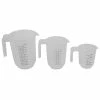 Flash Sale 🔔 Home Basics Precise Pour 3 Piece Plastic Measuring Cup Set with Short Easy Grip Handles, Clear 😀 -Home Basics Sales b1a08c5ad54f4f8ab8b8e666fb233e4c 1080x