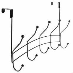 Buy ⭐ Home Basics Shelby 5 Hook Over the Door Hanging Rack, Black 👍 -Home Basics Sales b24241f9d4354c07950273062bdc7d0f 1080x