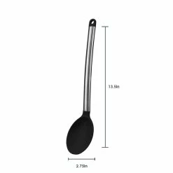 New 🔥 Home Basics Stainless Steel Solid Silicone Spoon, Black 🌟 -Home Basics Sales b3e045da1e424a21b6f39a763cfec040 1080x
