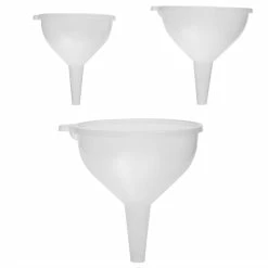 Best reviews of 🔔 Home Basics 3 Piece Plastic Funnel Set, White ❤️