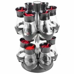 Deals 🔥 Home Basics Contemporary Gourmet Revolving 12-Jar Two Tier Spice Rack, Black 🔥 -Home Basics Sales b4de61314a6c44e5b36f85273e0644aa 1080x