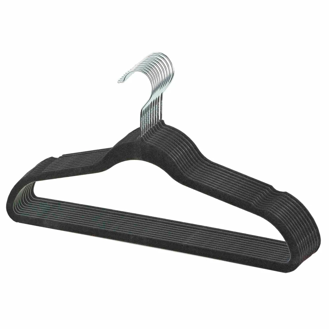 Best Sale โ๏ธ Home Basics Velvet Hanger, (Pack of 10), Charcoal Grey ๐ฅฐ 3 Best Sale โ๏ธ Home Basics Velvet Hanger, (Pack of 10), Charcoal Grey ๐ฅฐ