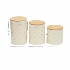 Top 10 💯 Home Basics Vescia 3 Piece Ceramic Canister Set with Bamboo Top, White 🛒 -Home Basics Sales b90327761df84903befd3afc206b9103 1080x
