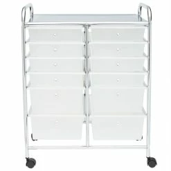 Hot Sale 🥰 Home Basics 12-Drawer Storage Cart, White 🧨 -Home Basics Sales b9975f3d39fc40e6a11f4b510ccd2c95 1080x
