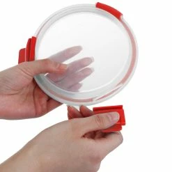 Brand new 💯 Home Basics Leak Proof 32 oz. Round Borosilicate Glass Food Storage Container with Air-tight Plastic Lid, Red ⭐ -Home Basics Sales b9b4ef2d44d847468f1a62465bbc2773 dd141e33 2f78 47a7 bc62 893166aae65a 1080x