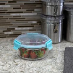 New ❤️ Home Basics Leak Proof 32 oz. Round Borosilicate Glass Food Storage Container with Air-tight Plastic Lid, Turquoise 🤩 9 New ❤️ Home Basics Leak Proof 32 oz. Round Borosilicate Glass Food Storage Container with Air-tight Plastic Lid, Turquoise 🤩 -Home Basics Sales bef5f0e620d540f284031470def0d976 1080x