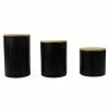Best Pirce 👍 Home Basics Wave 3 Piece Ceramic Canister Set With Bamboo Tops, Black 🔥 -Home Basics Sales c0be1462f0354755a54effe20febe8f5 1080x