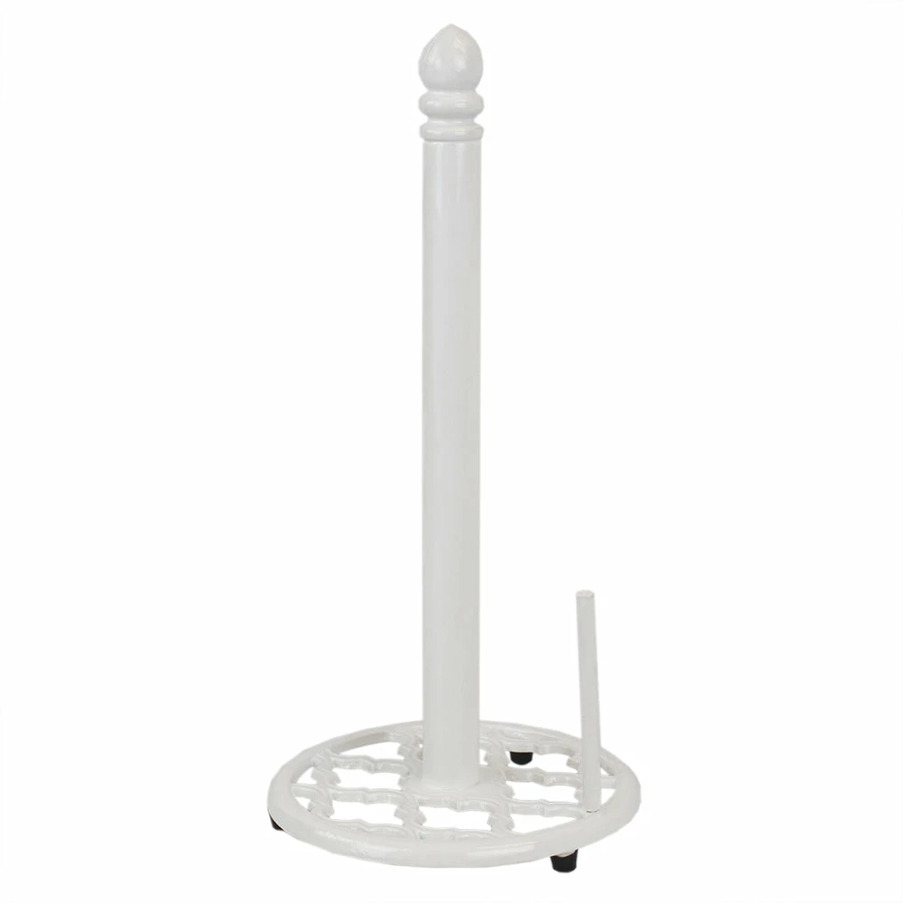 Wholesale 👍 Home Basics Lattice Collection Cast Iron Paper Towel Holder, White 🔥 6 Wholesale 👍 Home Basics Lattice Collection Cast Iron Paper Towel Holder, White 🔥 - Image 4