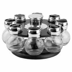 New ✔️ Home Basics Contemporary Low Profile Revolving 8-Jar Spice Rack Set, Black 🧨 -Home Basics Sales c3dd29f6ef2f4421b783093ed91ac6a4 1080x