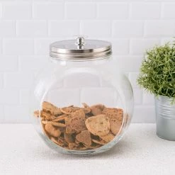 Wholesale 🛒 Home Basics X-Large 131.87 oz. Round Glass 🍬 Candy Storage Jar with Stainless Steel Top, Clear 🔔 -Home Basics Sales c581b847453344d6baad8be67223e100 ab9e869c d329 4a6d a1ee 5e05f8058d75 1080x