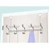 Flash Sale 💯 Home Basics Over the Door 5 Hook Hanging Rack, Satin Nickel 👏