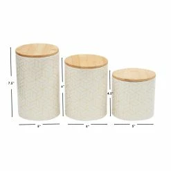 Brand new 🎁 Home Basics Cubix 3 Piece Ceramic Canister Set with Bamboo Top, White 🤩 -Home Basics Sales c85f2b193cce4bc2ba09dc9c288151ff 1080x