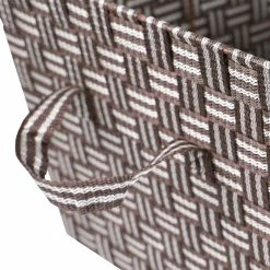 Deals 👏 Home Basics Stripe Woven Strap X-Large Storage Bin, Brown 👍 -Home Basics Sales c866f938ee514389b10434bb0494f4e2 1080x