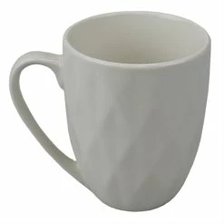 New 😉 Home Basics Embossed Circle 11.5 oz Ceramic Mug, White 🌟 -Home Basics Sales c8acf88caad1409f9e518a468c23b944 1080x
