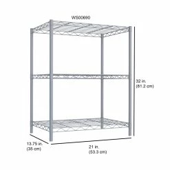Flash Sale 🎉 Home Basics 3 Tier Steel Wire Shelf, Grey 🧨 -Home Basics Sales c9d8c513e93d4311afb9663d371f2df9 1080x