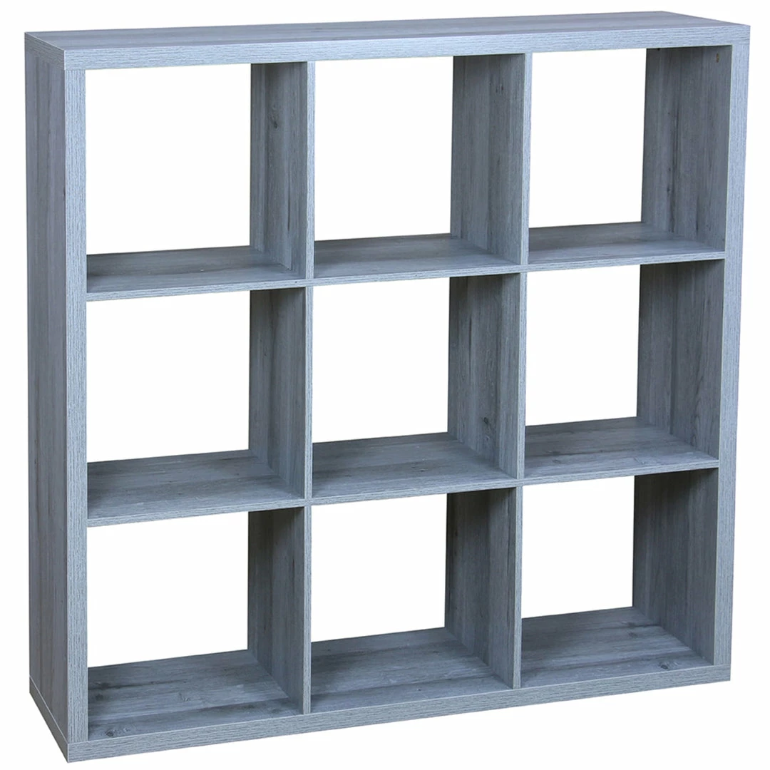 Deals 🤩 Home Basics 9 Open Cube Organizing Wood Storage Shelf, Grey 🥰 3 Deals 🤩 Home Basics 9 Open Cube Organizing Wood Storage Shelf, Grey 🥰