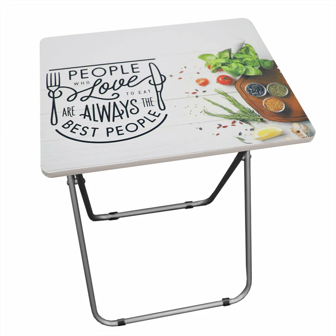 Wholesale ๐ Home Basics For the Love of Food Multi-Purpose Foldable TV Tray Table, White ๐ 5 Wholesale ๐ Home Basics For the Love of Food Multi-Purpose Foldable TV Tray Table, White ๐ - Image 3