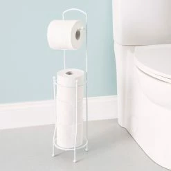 Best Sale 🌟 Home Basics Free-Standing Vinyl 🧥 Coated Steel Dispensing Toilet Paper Holder, White ⭐ -Home Basics Sales cf18f997070e401292fae853e7beac5f 7f2cff34 cb6d 4386 9d86 a89ec391ef80 1080x
