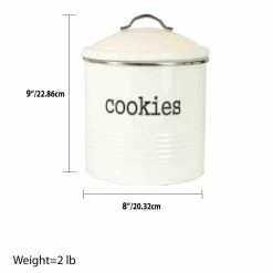 Outlet 👏 Home Basics Tin Cookie Jar, Ivory 🧨 -Home Basics Sales d033253dedcc4d37a4f5c940768999cc 1080x