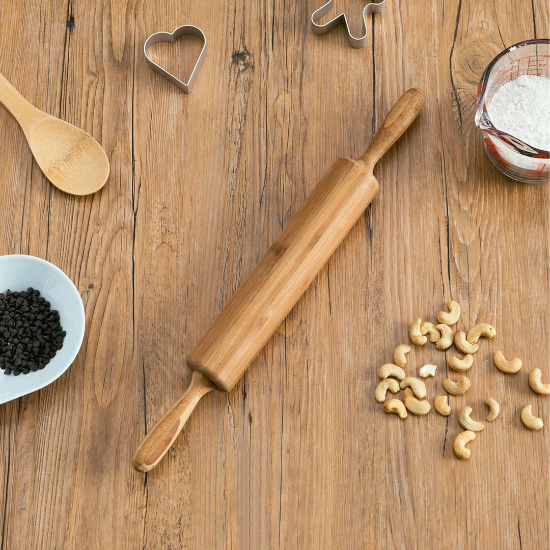 Discount ⭐ Home Basics Bamboo Rolling Pin 🥰 4 Discount ⭐ Home Basics Bamboo Rolling Pin 🥰 - Image 2