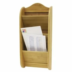 Deals โ Home Basics 3-Tier Bamboo Letter Rack ๐