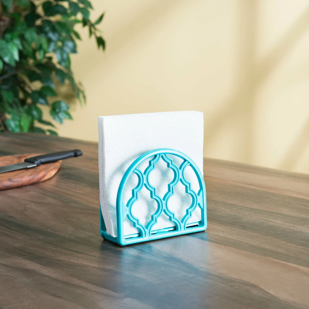 Promo ๐ฅฐ Home Basics Lattice Collection Cast Iron Napkin Holder, Turquoise ๐ 6 Promo ๐ฅฐ Home Basics Lattice Collection Cast Iron Napkin Holder, Turquoise ๐ - Image 4
