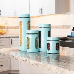 Discount ✨ Home Basics 4 Piece Essence Collection Stainless Steel Canister Set, Turquoise ❤️ -Home Basics Sales d76f84385ac24d84b65df690e3fbfb74 123c3f12 4a7f 4f7c 805e e388b5d1b20f 1080x