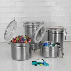 Hot Sale 😉 Home Basics 4 Piece Stainless Steel Canister Set 🔔 -Home Basics Sales d83cdc43896c47c58a9ecafa519e1b00 0fd752d7 e435 43c7 84de 612115fa00e6 1080x