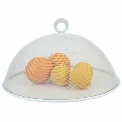 Outlet 😍 Home Basics Round Mesh Collapsible Food Plate Cover, White 👏