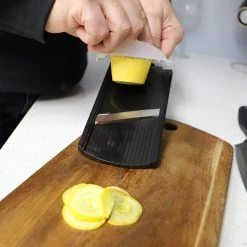 Budget ✔️ Home Basics Plastic Mandolin Slicer with Handle, Black 🥰 -Home Basics Sales d897fb6381ed47a18f861b587402a80c 1080x