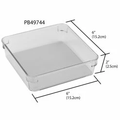 Hot Sale 😍 Home Basics 6" x 6" x 2" Plastic Drawer Organizer with Rubber Liner 👏 -Home Basics Sales d89ac6bb02b942d8812a825293613388 1080x