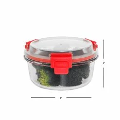 Best deal 🤩 Home Basics Leak Proof 21 oz. Round Borosilicate Glass Food Storage Container with Air-tight Plastic Lid, Red 👏 -Home Basics Sales d8e5fe528e4a453a9a2ca822ebc28d88 1080x