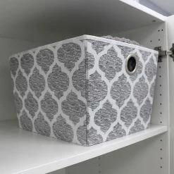 Budget 🔔 Home Basics Arabesque Large Non-Woven Open Storage Tote, Grey 😉 -Home Basics Sales d9c1f7625f2942399edeb412583d9434 1080x