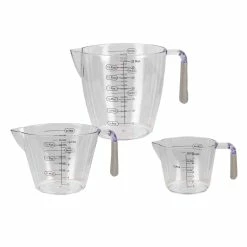 Best Pirce ๐ Home Basics 3 Piece Measuring Cup with Rubber Grip โ๏ธ