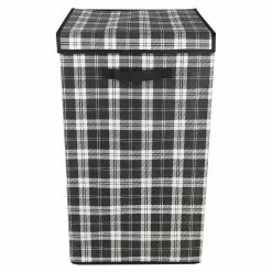 Discount 🎉 Home Basics Plaid Non-Woven Laundry Hamper, Black ⭐ -Home Basics Sales da60a1c185b34253bcd4a208e732f81a 1080x
