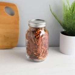New 🎁 Home Basics 25 oz. Wide Mouth Clear Mason Canning Jar 🥰 -Home Basics Sales daa9b4d022db4579908db73680945fef 1080x
