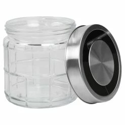 Discount 🎉 Home Basics Chex Collection 22 oz. Small Glass Canister with Stainless Steel Lid 👍 -Home Basics Sales dab82b1b54824778929b49c64fa2d612 1080x
