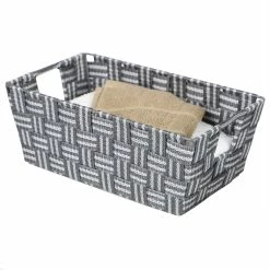Flash Sale 🌟 Home Basics Stripe Woven Strap Small Storage Bin, Grey 🌟 -Home Basics Sales de63c41ed640414cab45716fd27fbfc3 54b94df9 8ade 4de4 b9c8 13fbbac6ef0c 1080x