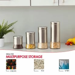 Cheapest 🤩 Home Basics Essence Collection 4 Piece Stainless Steel Canister Set 😉 -Home Basics Sales df66755b64cc4c59ad1697bb51ffd4bf 35a9814b b413 465d 8a03 df5de501d5c6 1080x