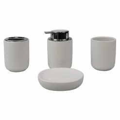 Top 10 ๐ Home Basics Luxem 4 Piece Ceramic Bath Accessory Set, White ๐งจ
