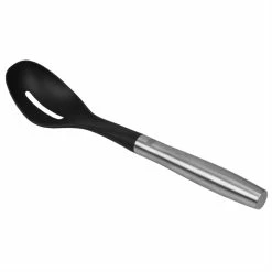 Outlet 🎉 Home Basics Mesa Collection Scratch-Resistant Nylon Slotted Spoon, Black 💯