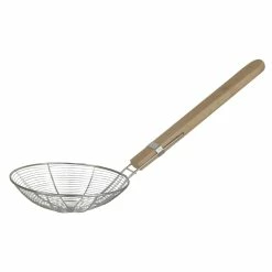 Best Pirce ๐ Home Basics Stainless Steel Strainer with Wooden Handle ๐คฉ
