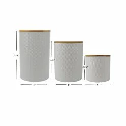 Best reviews of ✔️ Home Basics Wave 3 Piece Ceramic Canister Set With Bamboo Tops, White 💯 -Home Basics Sales e0cdb13fc960474f8c405afa619ca4de 1080x