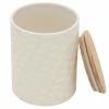 Deals 😉 Home Basics Scallop Medium Ceramic Canister with Bamboo Top ✔️
