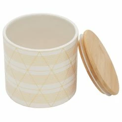 Deals ✔️ Home Basics Diamond Stripe Small Ceramic Canister with Bamboo Top ✔️ -Home Basics Sales e1760e5e2ccf417f898a890e3eb76cb6 1080x