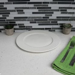 Outlet ✔️ Home Basics Embossed Honeycomb 10.5" Ceramic Dinner Plate, White 🤩 -Home Basics Sales e23eb0cbddcf4edc9890fd14eb60d054 1080x