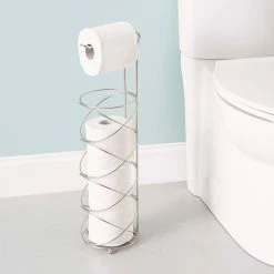 Discount 😉 Home Basics Modern Sprial Freestanding Dispensing Toilet Paper Holder, Satin Nickel ⭐ -Home Basics Sales e2aafaca13254182b1992bd3ffc6a52a d9c100af 8e81 4d1e b7a8 61d6814ee581 1080x
