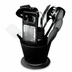 Budget 💯 Home Basics 14 Piece Kitchen Tool Set with Revolving Crock 🎁