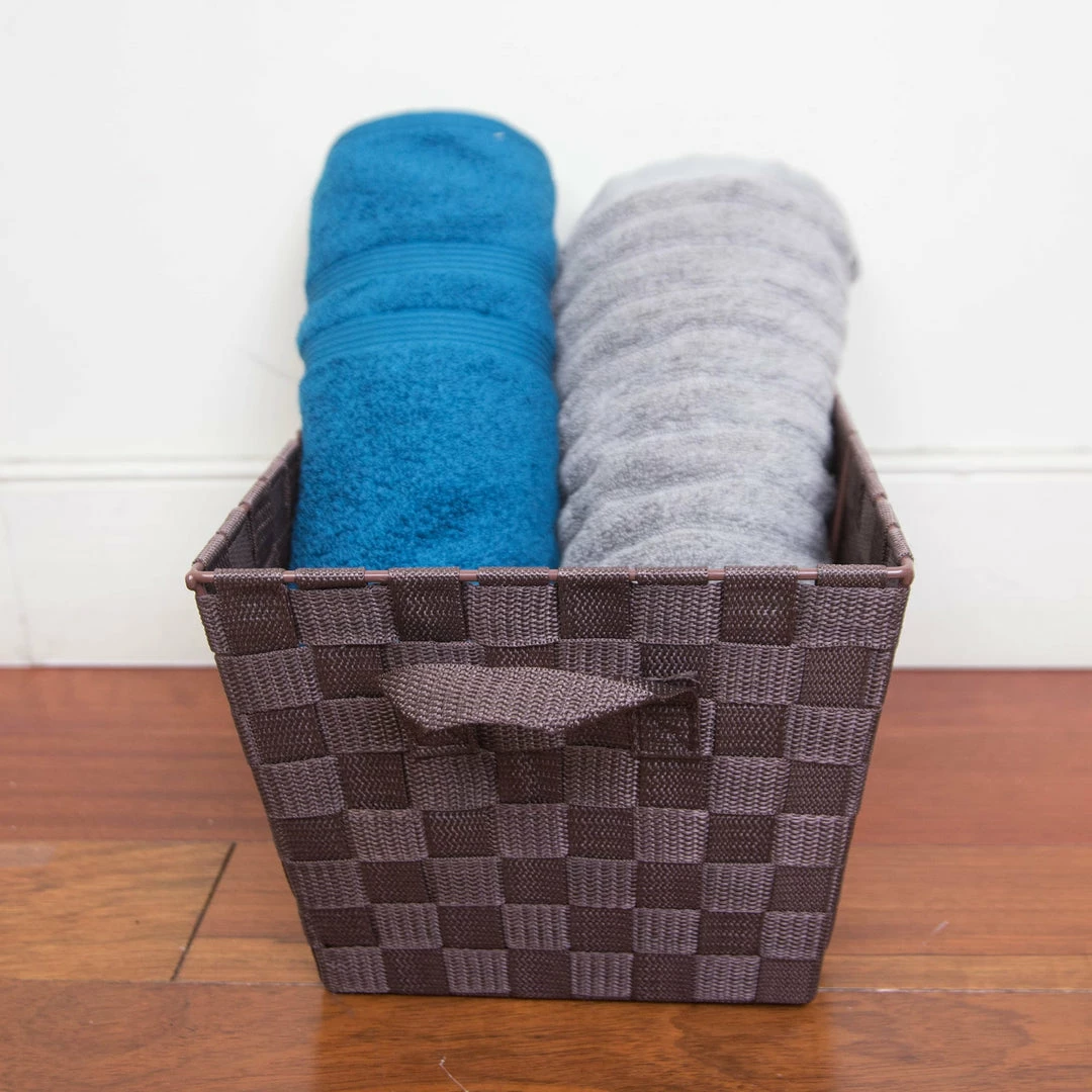 Top 10 ๐ Home Basics Polyester Woven Strap Open Bin, Brown โญ 6 Top 10 ๐ Home Basics Polyester Woven Strap Open Bin, Brown โญ - Image 4