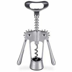 Flash Sale 🎁 Home Basics Nova Collection Zinc Cork Screw, Silver 😉